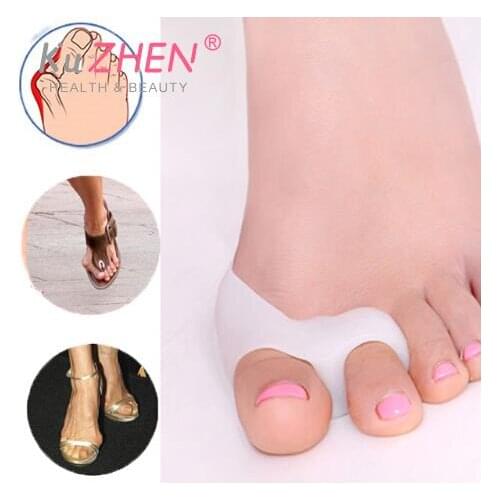 1Pair Silicone Toes Separator Bunion Bone Ectropion Adjuster Toes Outer Appliance Foot Care Tools Hallux Valgus Corrector