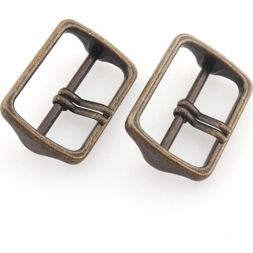 4pcs Adjust Double Pin Belt Buckles 40mm Snap Rectangle Ring for Leather Craft Repair Thickness Decoration DIY Accessory Sewing