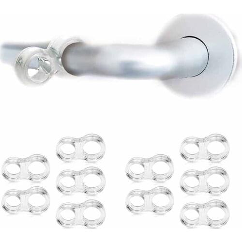 5/10pcs Door Handle Stopper Transparent PVC Door Handle Buffer Wall Protection Shock Absorber for Office Home Kitchen Bedroom