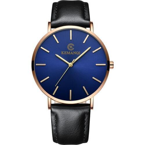 CANSNOW Men's Watch With Leather Strap