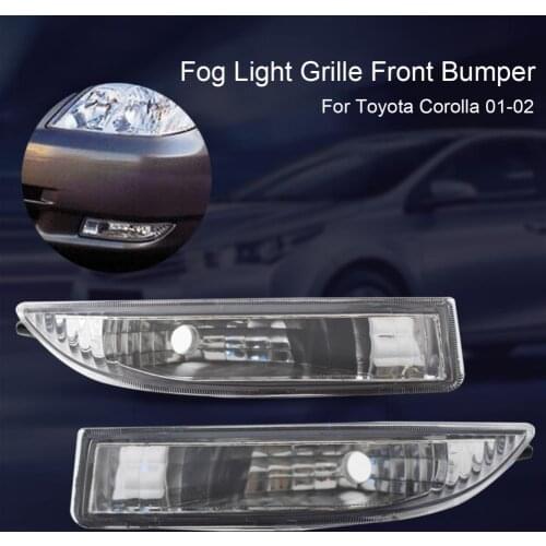 Fog Lamp Cover Front Bumper Portable Right/Left Modified Part Driving Lamp Housing 8122112160 8121112150 for Toyota Corolla 01-0