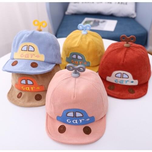 Baby Hats Newborn Summer Kids Baby Boy Girl Caps Baseball Caps Unisex Bear Striped Hats Cute Car Little Cap Gifts Hats for Kids