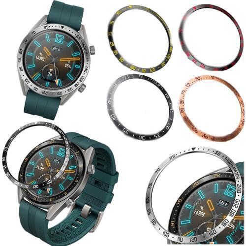 For Huawei Watch GT2 46MM steel For Samsung Galaxy Watch 46MM/ Gear S3 Frontier Classic Bezel Ring Adhesive Anti Scratch cover