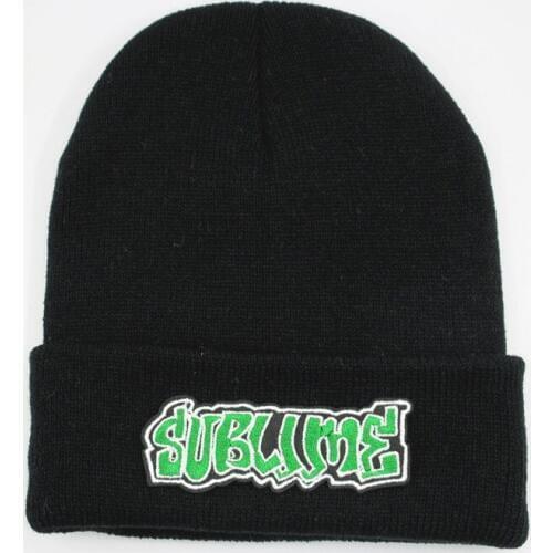 Cotton green letter embroidery Thicken knitted hat winter warm hat Skullies cap beanie hat for men and women 40