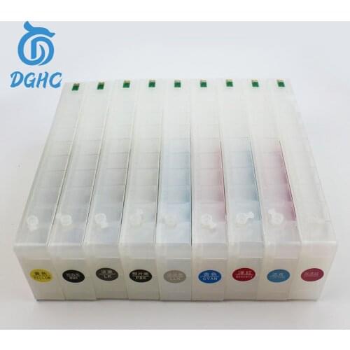 9color 700ml T8041-T8049 Empty Refillable Ink Cartridge With Chip For Epson SureColor P6000 P7000 P8000 P9000 Printer