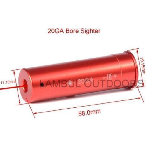 20 GAUGE Cartridge Laser Bore Sighter Boresighter Red Sighting Sight Boresight Red Copper 20GA Hunting Laser Red Copper