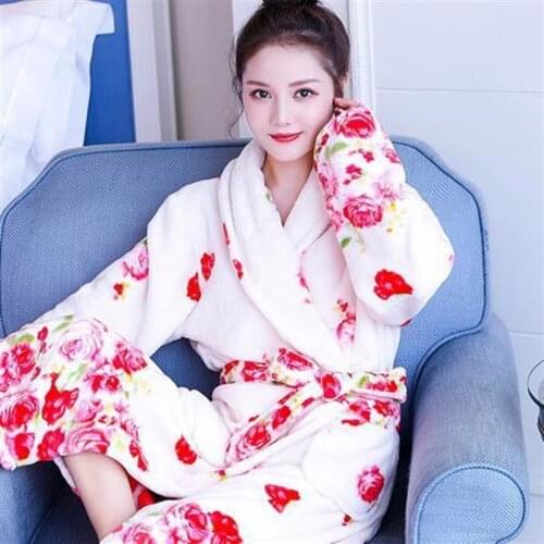 KPaCotAkoWka Women's Winter Bathrobes