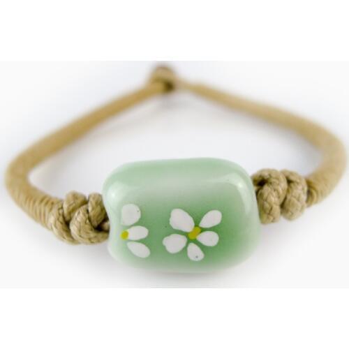 L Hand knitting Ceramic flower bracelets Eastern Beauty Hand-made Bohemian Charm Bracelets For Women #FY204