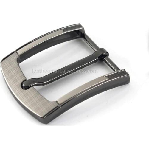 1pcs Metal 40mm Laser Belt Buckle Middle Center Half Bar Buckle Leather Belt Bridle Halter Harness Fit for 37mm-39mm belt