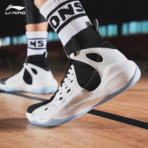 Li-Ning Men Sonic VI Professional Basketball Shoes Mono Yarn Cushion LiNing TPU Wearable Sport Shoes Sneakers SAMJ18