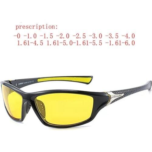 Custom Made Myopia Minus Prescription Polarized Lens Sunglasses Men Vintage Men Night Vision Driving Sun Glasses Male Goggles NX