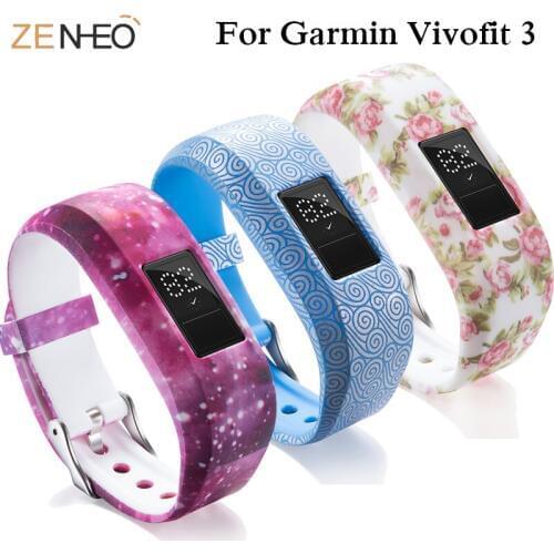 Soft Silicone Bracelet Wristband for Garmin Vivofit 3 Watch Band Replacement Sport Strap for Garmin Vivofit JR/JR2 Bands Straps