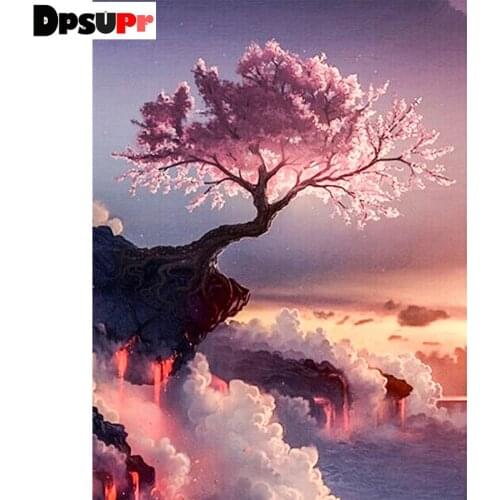 Dpsupr Full Square/Round Drill 5D DIY Diamond Painting "Sea of Clouds" Diamond Embroidery Cross Stitch Decor Christmas Gift BH18