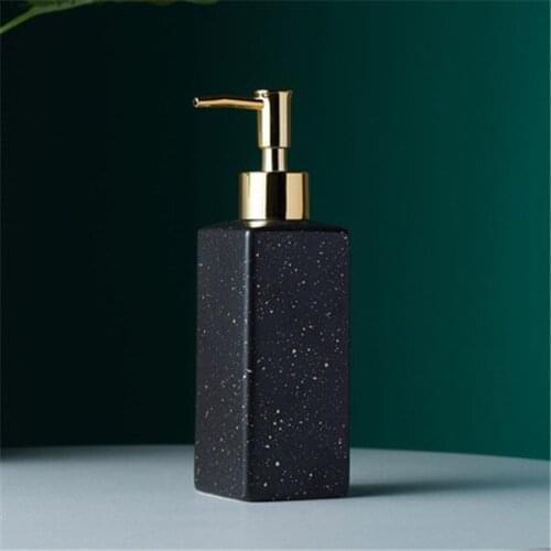 Luxury Ceramic Bathroom Marble Soap Dispenser Pump Bottle Shower Gel Shampoo Nordic Home Couple Cup Soap Dish Washing Tools 1 PC