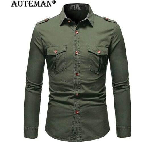 Mens Shirts Solid Spring Autumn Casual Long Sleeve Fashion Shirt Social Shirt Male Outwear Slim Fit Casual Mens Clothing LA452