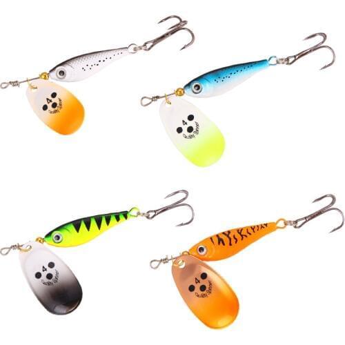 Spinner Bait Sequin Spoon Metal Wobbler 11g 15g 20g Artificial Carp Pesca Fishing Lures With Treble Hook Catfish FD-10