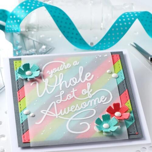 Oblique Stripes Rectangle Background Frame Metal Cutting Dies For 2020 DIY Scrapbooking Embossing Paper Cards Making Cutting Die