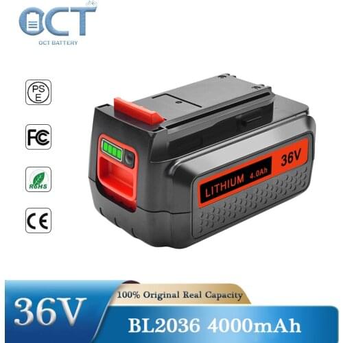 BL2036 Black & Decker Replace for 4.0Ah 36v Lithium-ion Rechargeable Power Tool Battery LBXR36 LBX2040 LST136 LST420 LST220 L50