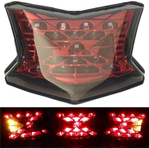 Waase Motorbike For Kawasaki Ninja 650 2017 2018 2019 2020 Rear Tail Light Brake Turn Signals Integrated LED Light