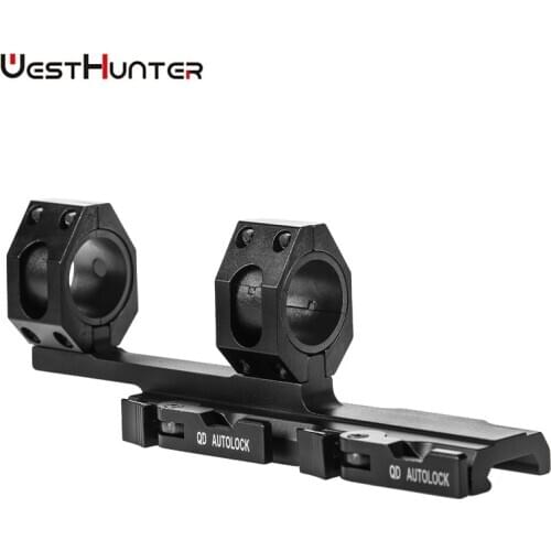 WESTHUNTER Picatinny 20mm Rail Scope Mount 25.4mm/30mm One Piece Quick Release Riflescope Rings QD Autolock Optical Sights Rings