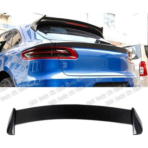 Real Carbon Fiber Rear Roof Spoiler for Porsche Macan Spoiler 2014 - 2018 Tail Wings Car Styling