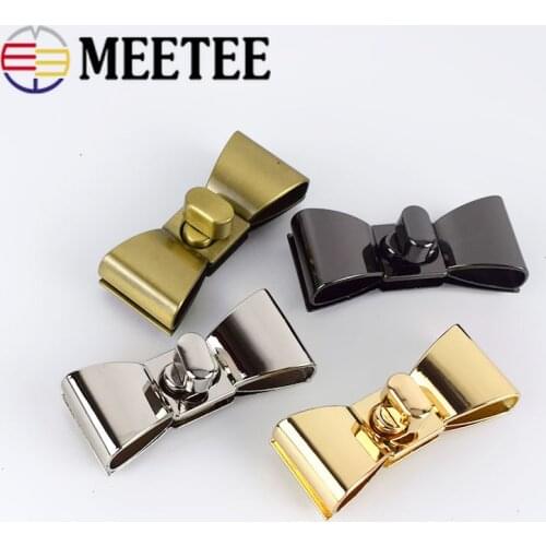 2/4pcs 55x23mm Metal Twist Turn Locks Women Bag Lock Snap Decorative Clasps Closure DIY Hardware Accessories BF667