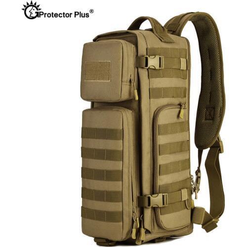 PROTECTOR PLUS Tactical Military Fan Airborne Bag Outdoor Multi-function Large Shoulder Backpack Durable Hiking Assault bag