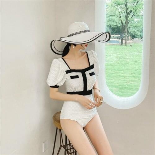 Women Swimwear 2021 Bathing Suit Swimsuit Summer For Push Up New One Piece Female Ins Ancient French Hot Print Polyester Sierra