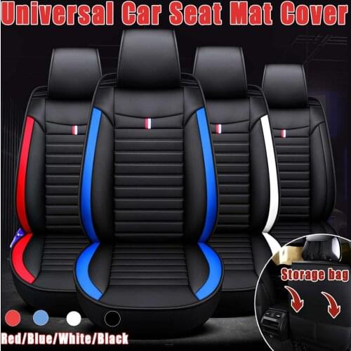 1pcs PU Leather Universal Car Front Seat Mat Waterproof Dustproof Covers Breathable Cushion Pad Singal Automobiles Seat Cover
