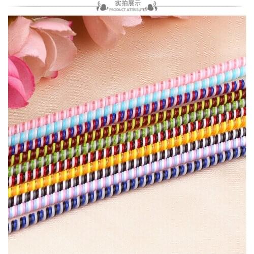 10pcs/lot Cable Protector Three Colors TPU spiral USB Charger cable cord protector wrap cable winder organizer, Hair ring
