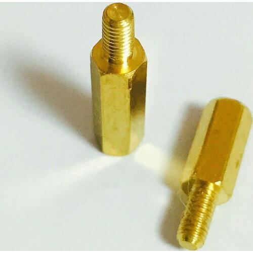 15PCS Hexagonal Pillars Pillars Single Head Screws Hexagonal Pillars Isolation Column M3 * 7 + 6mm