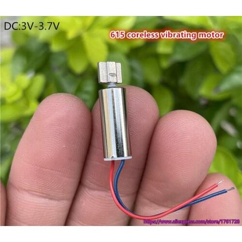 20pcs/lot, Brand new 6*15mm 3V 3.7V micro 615 DC motor vibrating motor