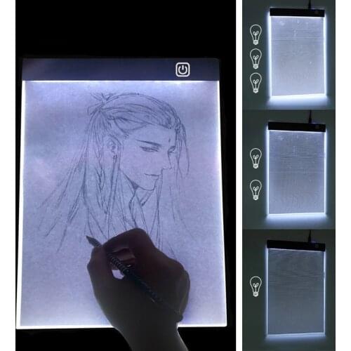 Diamond Painting Eye Protection Led Light Pad A4 & A5 Size Three Level Dimmable for Diamond Painting Embroidery Tool Accessories