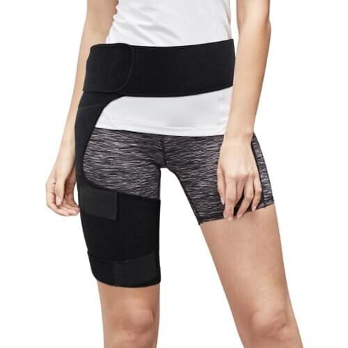 Hip Brace Thigh Compression Sleeve Hamstring Compression Sleeve & Groin Compression Wrap for Hip Pain Relief Protector Belt