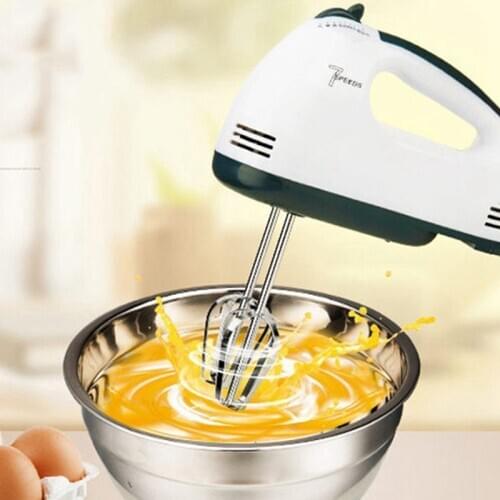 1pc Electric Egg Food Mixer 7 Speed 220V Cake Dough Mixer Handheld Egg Beater Cream Frother Whisk Blender Kitchen Baking Tools