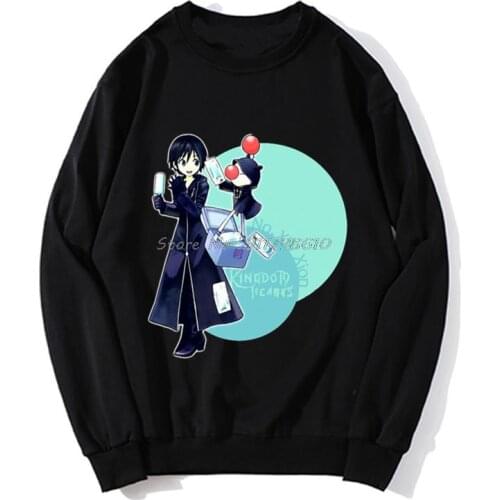 High Quality O-Neck Cotton Xion Hoodie Kingdom Hearts Spring Autumn Sweater Streetwear Harajuku