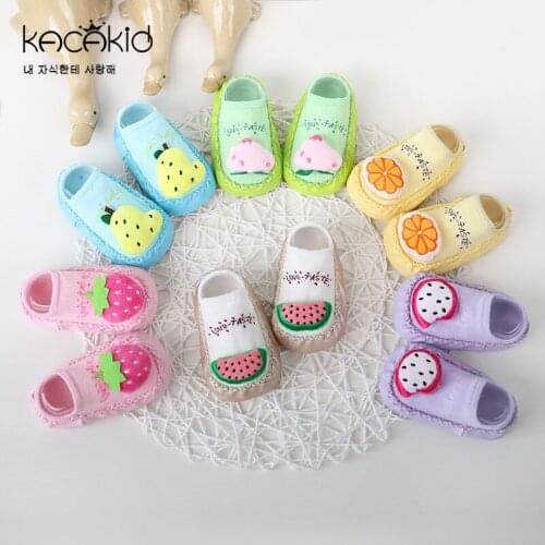 KACAKID Unisex Baby Floor Socks Cute Fruit Pattern Kids Children Unisex Baby Floor Socks Cotton Fruit Baby Boy Girl Socks ka1256