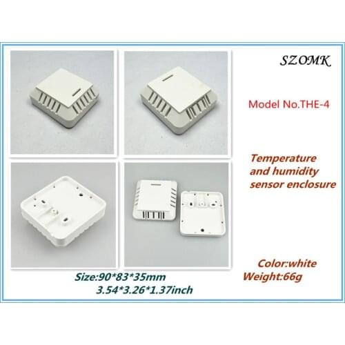 Szomk plastic temprature sensor humidity sensor enclosure (4 pcs) 90*83*35mm plastic box enclosure electronics junction box
