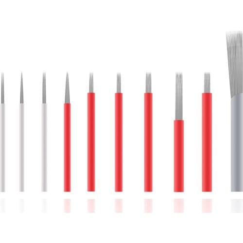 10pcs Microblading 3RS 5R 9R 17R 19R 21R Round Semi Permanent Makeup Blade Manual Pen Tattoo Fog Needle Accessory