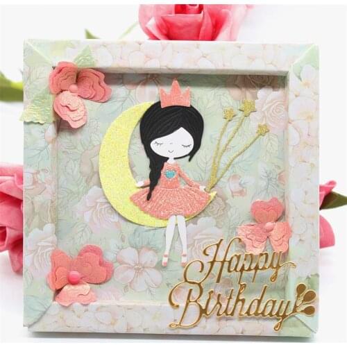 Lovely Girl Metal Cutting Dies Stencils for DIY Scrapbooking/photo album Decorative Embossing DIY Paper Cards