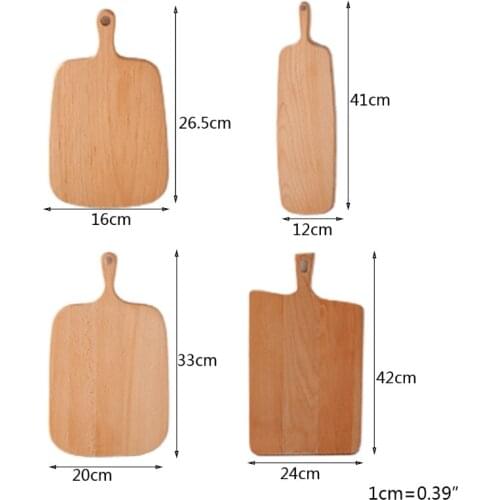 Irregular Wooden Cutting Board Bread Plate Dessert Tray Chopping Board Decorate Y1QB