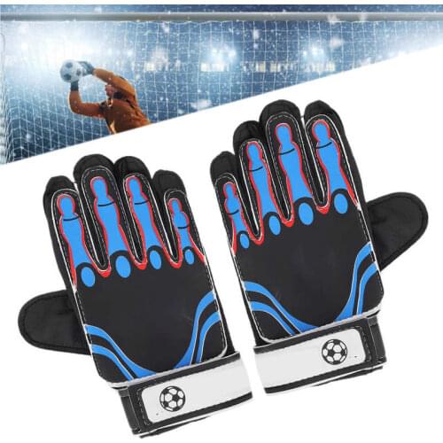 Football Goal Keeper Gloves Kids Anti-Slip Latex Palm Finger Protection Soccer Goalkeeper Gloves