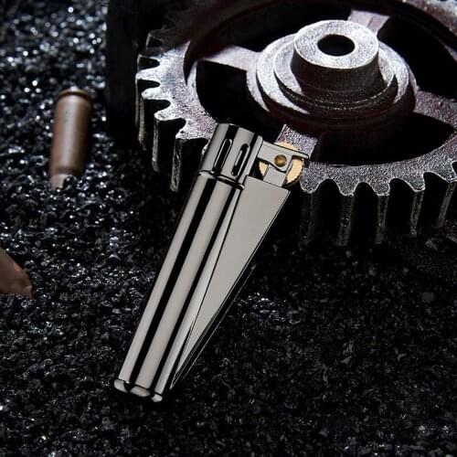 Portable Grinding Wheel Gasoline Flint Lighters Smoking Accessories Retro Metal Kerosene Oil Windproof Lighter Gadgets For Men