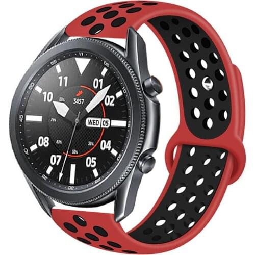 20/22mm watch band for Samsung gear s3 Frontier/Classic Sport silicone bracelet Galaxy watch3 46mm/42mm/Active 2/3 41 45mm Strap