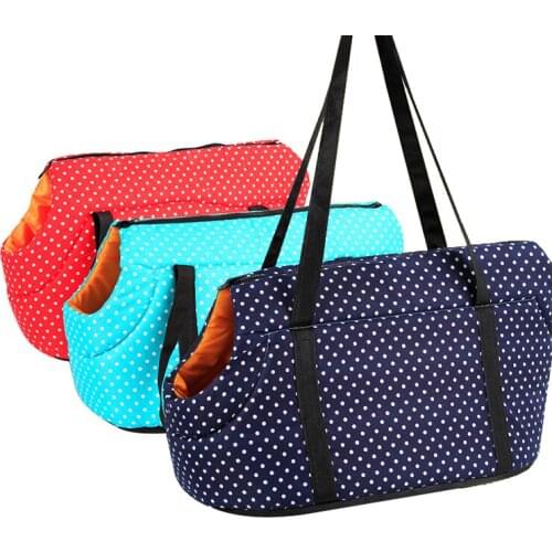 Dot Printed Dog Carrier Dog Backpack Cozy & Soft Puppy Cat Dog Bags Outdoor Hiking Travel Puppy Bag Shoulder Carrier