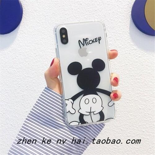 DISNEY 2021 Minnie Silicone Case for IPhone 11 Pro Xs Max IPhone 12 Mini 12 Pro 12 Promax Official Liquid Silicon 360 Full Cover