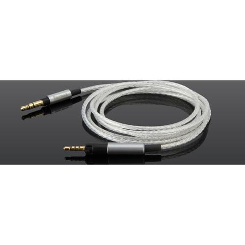 Replacement Cable for Sennheiser HD598 HD558 HD518 HD598se Headphone Earphone Headset 3.5mm To 2.5mm Silver Plated Audio Cables