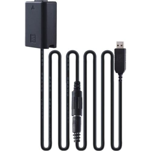 DC Coupler,for NP-FW50 Dummy Battery Power Adapter for Sony A7/A7S/A7R/A7II/A7R2/A6500/DSC-RX10 DC Coupler Replacement