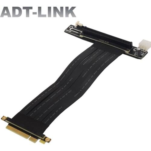 ETH PCIe 3.0 x8 To x16 Graphics Card Extension Cable With 6Pin Power Connector For RTX 3060 PCI-E 3.0 Riser BTC Mining Bitcoin