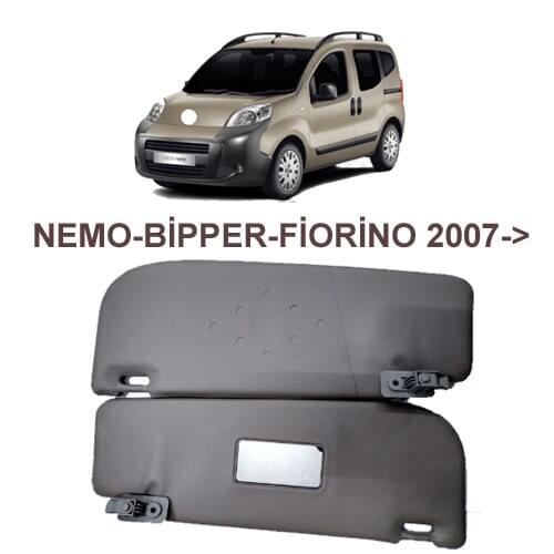 WINDSHIELD SUNSHADES RIGHT-LEFT HAND TOOL NEMO-BIPPER-FIORINO 2007- 1609010180-8143.YV-8143.ZV-1609258880